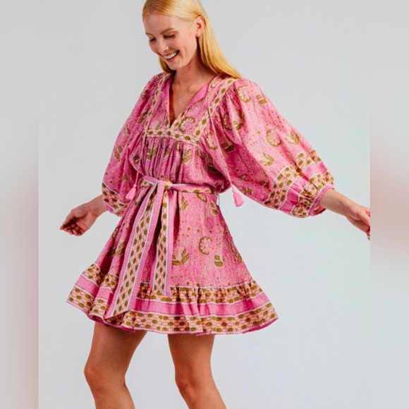 Cleobella Dresses & Skirts - Cleobella Magdalena Mini Dress Wildflower $198 Large